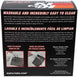 K&N Engineering industrial round air filter with 5.5in ID, 7in OD, 2.25in height, drop-in replacement for machinery