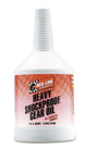 Red Line Heavy ShockProof Gear Oil quart bottle, dark liquid lubricant for gear protection and performance.