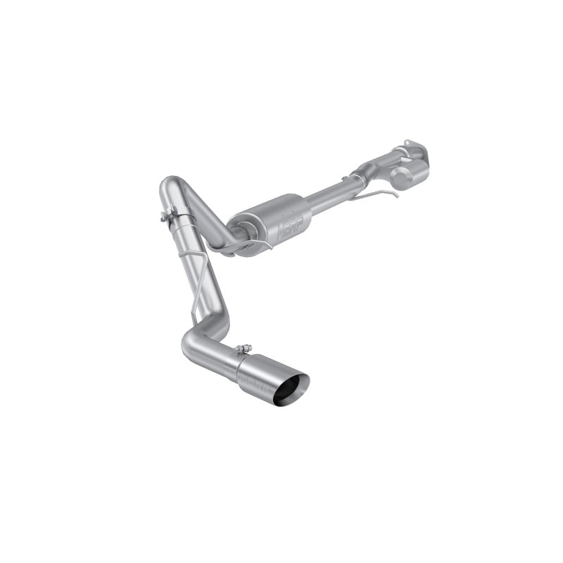 MBRP 19-24 GM Silverado/Sierra 1500 2.7L catback exhaust system with 3-inch T304 stainless steel pipe and single side dual wall tip