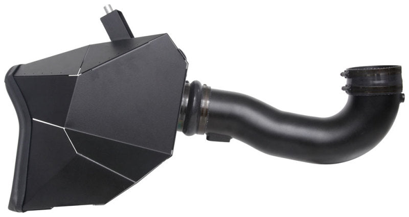 K&N Chevrolet Silverado 1500 5.3L V8 black performance cold air intake kit for improved engine airflow and efficiency.