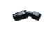 Vibrant -4AN 45-degree elbow hose end fitting for high-performance fluid connections, featuring durable metal construction.