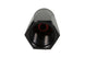 Aeromotive in-line full flow check valve with -10 AN male inlet and female outlet, designed for reliable fluid control in automotive systems.