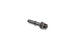 Radium Engineering 6AN ORB to .375 inch SAE male fitting showing black anodized finish and precise connector details