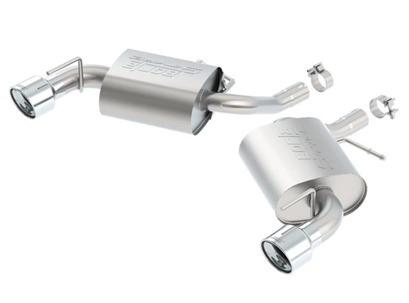 Borla axle back rear exhaust section for 2016 Chevy Camaro 2.0L Turbo, S-Type performance exhaust system.