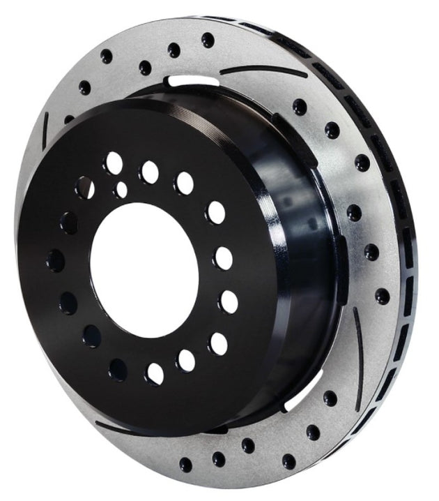 Wilwood 1.91-inch offset black drilled 2-piece brake rotor for 5-lug wheels, measuring 12.19 inches diameter and .810 inches thick.