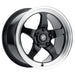 Forgestar D5 Drag 17x10 gloss black cast wheel with 5x139.7 bolt pattern, ET38 offset, and 7-inch backspacing.