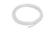 Clear Vibrant polyethylene vacuum tubing, 0.1875 inch OD, 10 feet long, flexible hose for industrial or laboratory use.