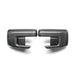 Anderson Composites carbon fiber mirror caps for Ford F-150 2021-2025, showcasing sleek, textured carbon fiber surface on vehicle mirrors.