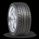 Mickey Thompson Street Comp tire in 255/35R20 size, on-road UTV/automotive tire with sidewall branding and tread pattern visible.
