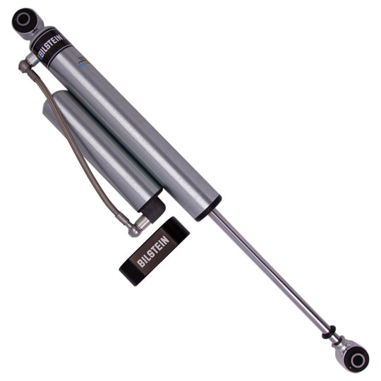 Bilstein 5160 Series rear shock absorber for 99-18 Chevy Silverado and GMC Sierra 1500 trucks, showing the shock's metal body and mounting hardware.