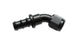 Vibrant -12AN push-on 45-degree aluminum hose end fitting with a vibrant finish for high-performance automotive or fluid connections.