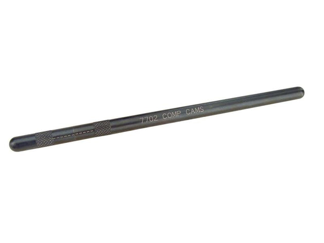 COMP Cams pushrod length checker tool for precise measurement of push rods in engine valve adjustments.