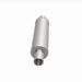 MagnaFlow Mag SS muffler with 14x4x4 inch size and dual 2x2 inlet/outlet, stainless steel construction, installed on a vehicle.