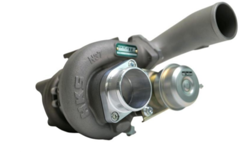 HKS GTIII-RS sports turbo kit for RB25 engine, featuring turbocharger components and polished metal parts for performance upgrade.