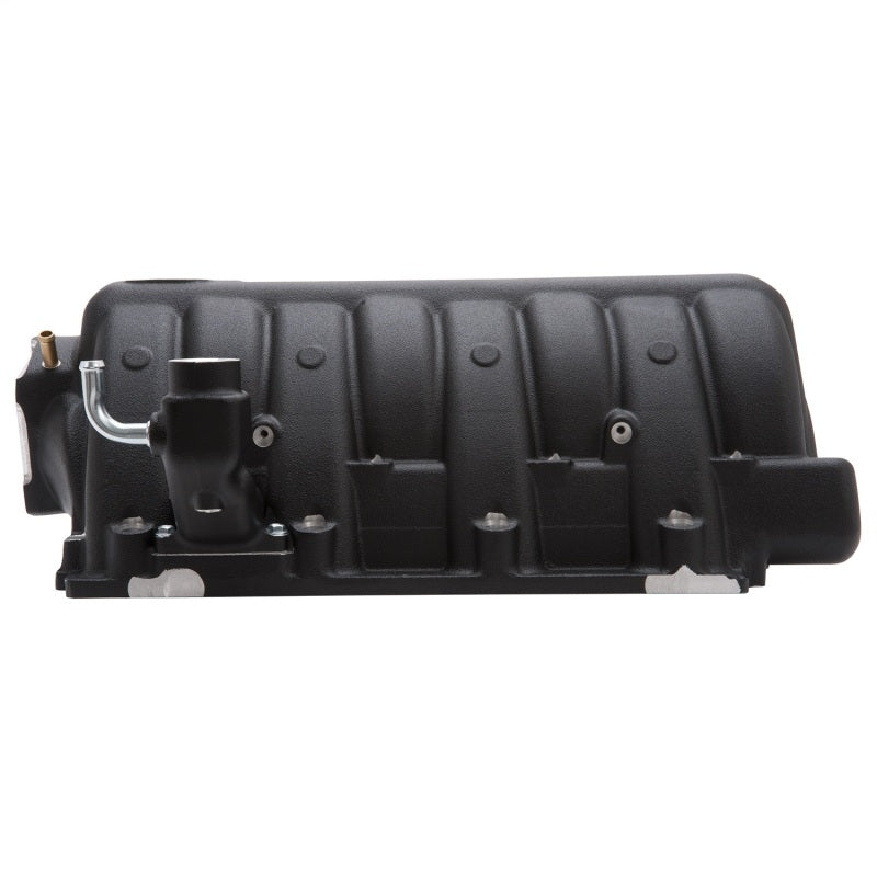 Edelbrock Victor EFI intake manifold for Eagle Chrysler 5.7L, 6.1L, 6.4L Gen III Hemi V8 engines, shown in black with mounting ports.