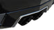 Black Corsa Performance axle-back exhaust for 2011-2015 Cadillac CTS Coupe V 6.2L V8, showcasing the sporty design.