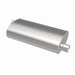 MagnaFlow Mag SS muffler with 22x5x11 inch dimensions and 3x3 O/O design, shown from the side view with polished stainless steel finish.