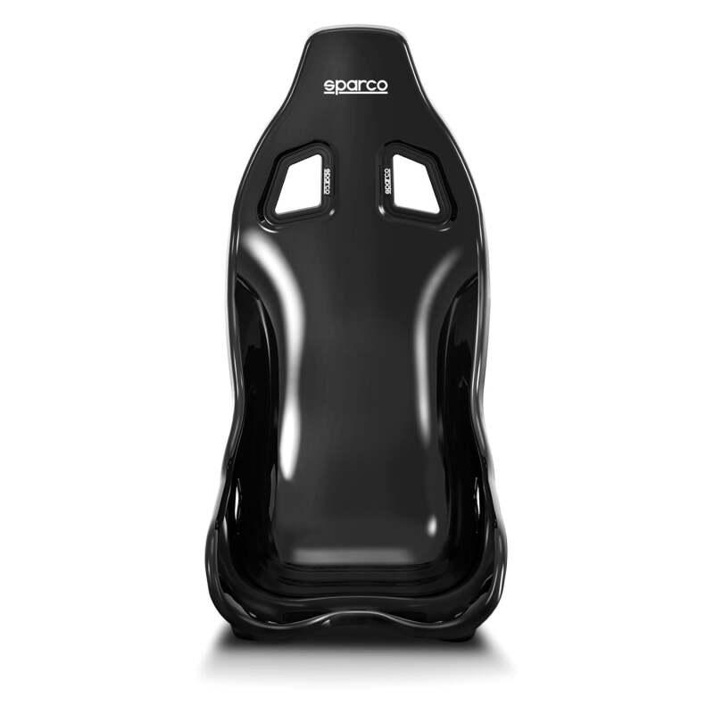 SPARCO Ultra Fiberglass race seat in black with racing harness slots, designed for high-performance motorsport seating.