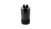 Vibrant medium 1.5L 4-port oil catch can assembly with hoses and fittings for automotive engine ventilation.