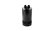 Vibrant medium 1.5L 4-port oil catch can assembly with hoses and fittings for automotive engine ventilation.