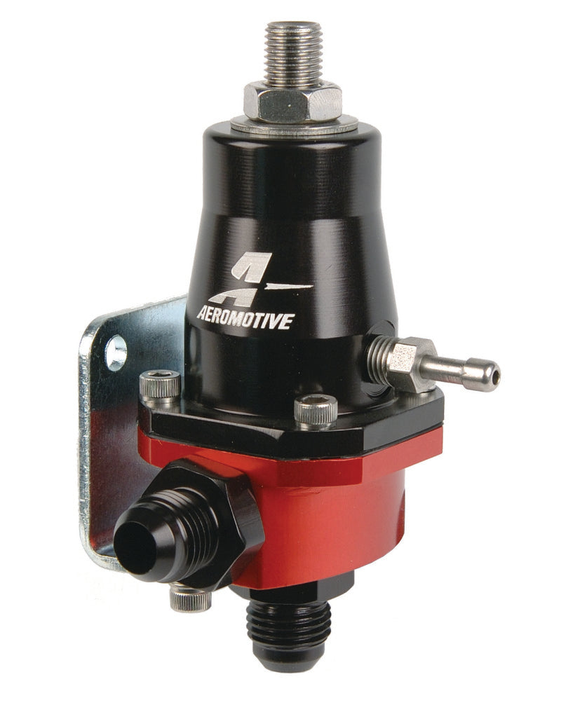 Aeromotive Compact Billet Adjustable EFI Fuel Pressure Regulator with AN-6 Male Inlet and Return fittings