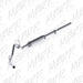 MBRP catback exhaust system for 2009-2013 Chevy/GMC 1500 4.8/5.3L trucks, single side AL P Series muffler and piping.