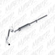 MBRP catback exhaust system for 2009-2013 Chevy/GMC 1500 4.8/5.3L trucks, single side AL P Series muffler and piping.