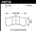 Hawk Performance HPS brake pads with 0.710 inch thickness for AP Racing Alcon high-performance braking systems.