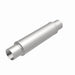 MagnaFlow Mag SS muffler with 3-inch inlet and 14x4x4-inch dimensions, stainless steel construction, installed on a vehicle.