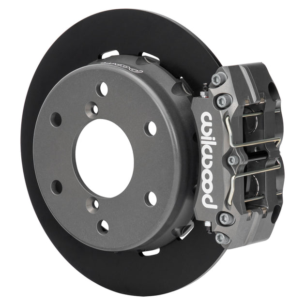 Wilwood 2024 Can Am Maverick rear race brake kit with 11.60-inch performance drilled brake rotors, anodized finish.