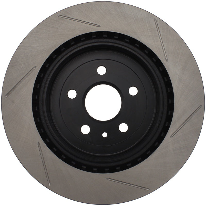 StopTech Power Slot slotted rear right brake rotor for 2010-2015 Camaro SS 8-cylinder, high-performance brake component
