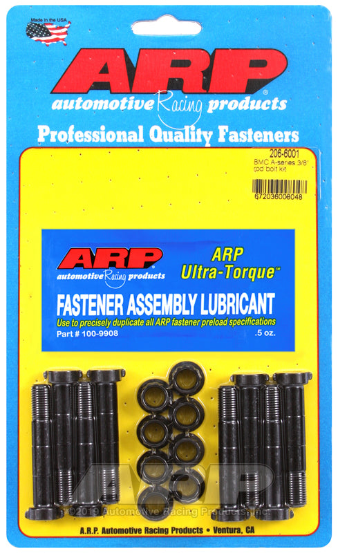 ARP BMC A Series 3/8-inch rod bolt kit with multiple bolts and washers for engine assembly and performance upgrades.
