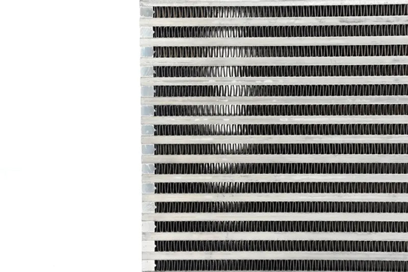 CSF high performance intercooler core with 22-inch length, 12-inch height, and 3.5-inch width, showcasing its core design.
