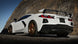 Borla catback exhaust system for 2020 Chevrolet Corvette C8 with dual round rolled tips and black chrome finish.