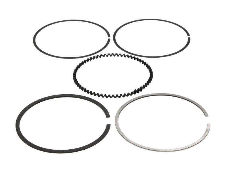 Wiseco piston ring set with 84.25mm bore, includes top and oil rings, shelf stock for engine rebuilds, high-quality Wiseco parts