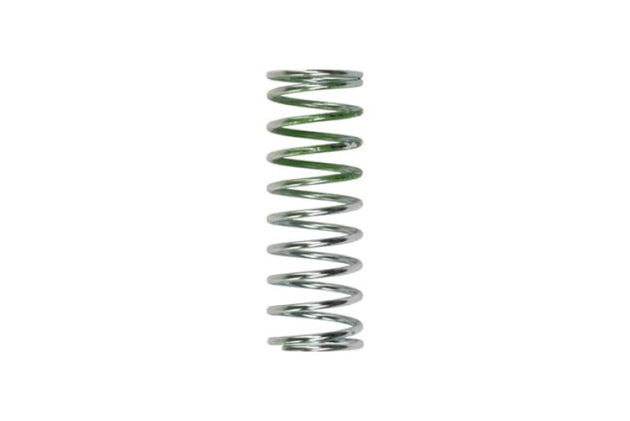 Turbosmart BOV Kompact PB Spring-Green blow off valve accessory with green spring and metal construction for turbocharged engines.