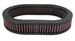 K&N Engineering oval drop-in air filter with 11.5-inch length, 8.125-inch width, and 2-inch height for improved airflow.