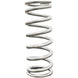 QA1 2.5-inch ID high travel coilover spring, 9 inches long, silver powder-coated, rated 250 lbs/in for suspension use
