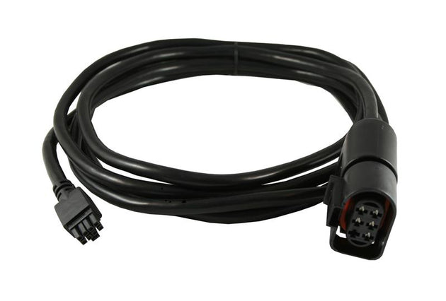 Innovate Motorsports 8 ft LM-2 MTX-L sensor cable for gauge components, shown coiled with connectors visible.