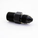 Nitrous Express 3AN to 1/8 NPT straight fitting for fuel and nitrous systems, shown in a close-up image.