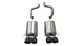 Black CORSA Performance Corsa 2009-2013 Chevrolet Corvette C6 6.2L axle-back exhaust with 4.5-inch tips, showcasing the performance exhaust system.