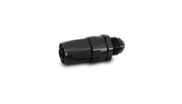 Vibrant Male -16AN Flare Straight Hose End Fitting showing metal construction and threading for automotive or fluid transfer applications.