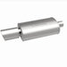 MagnaFlow stainless steel muffler with tip, 14x5x8 inches, featuring dual inlet outlets, designed for automotive exhaust systems