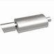 MagnaFlow stainless steel muffler with tip, 14x5x8 inches, featuring dual inlet outlets, designed for automotive exhaust systems