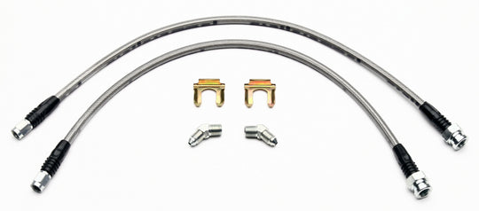 Wilwood Flexline Kit for 97-04 Corvette with SL4 rear caliper, durable brake line set for improved vehicle braking performance.