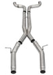 CORSA Performance X-Pipe for Chevrolet Camaro SS 2016-2024 with 6.2L V8 engine, showcasing the stainless steel pipe and fittings.
