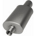 MagnaFlow stainless steel muffler with tip, 14x5x8 inches, featuring dual outlets and polished finish for performance exhaust systems.