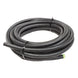 Black Snow Performance Snow 8AN braided stainless PTFE hose for injection pump systems, 30ft length.