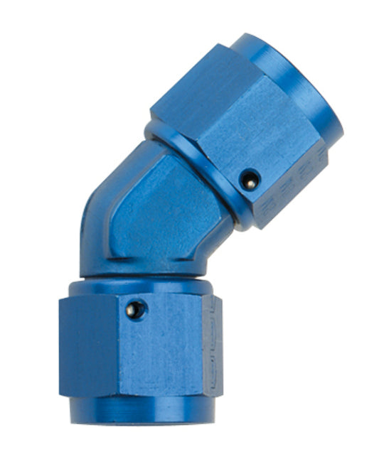 Fragola -6AN 45-degree female coupler fitting, high-quality automotive part for connecting hoses at an angle.