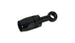 Vibrant single 4AN to 10mm ID banjo hose end aluminum fitting showing metallic finish and threaded connection for automotive use